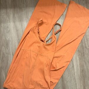 Free people heat waves orange jumpsuit